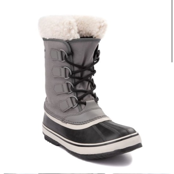 Sorel Winter Grey Caribou Boots - Picture 2 of 11